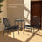 Garden Furniture Set - Metal - Ink Black - Includes 2 Acapulco Chairs and Side Table