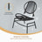 Garden Furniture Set - Metal - Ink Black - Includes 2 Acapulco Chairs and Side Table
