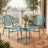 3-Piece Patio Bistro Furniture Set - PE and Steel - Brown