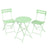 Patio Table and Chairs Set - 3-Piece - Steel - Folding Design