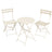 Patio Table and Chairs Set - 3-Piece - Steel - Folding Design