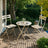Patio Table and Chairs Set - 3-Piece - Steel - Folding Design