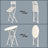 Patio Table and Chairs Set - 3-Piece - Steel - Folding Design