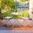 Patio Table and Chairs Set - 3-Piece - Steel - Folding Design