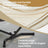Double Hammock with Stand - 529 lb Load Capacity - Fabric - Black and Beige
