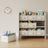 Toy Organiser - Non-Woven Fabric - Cloud White - Spacious Design with 9 Storage Boxes