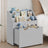 Toy Storage Rack - Wood - Multicolor - 3 Shelves with Wheels for Children's Room and Playroom