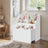 Toy Storage Rack - Wood - Multicolor - 3 Shelves with Wheels for Children's Room and Playroom