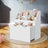 Toy Storage Rack - Wood - Multicolor - 3 Shelves with Wheels for Children's Room and Playroom