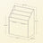 Toy Storage Rack - Wood - White - 3 Shelves with Removable Storage Box and Wheels