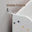 Toy Storage Rack - Wood - White - 3 Shelves with Removable Storage Box and Wheels