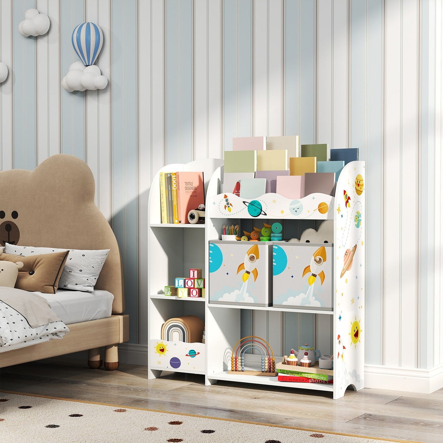 Toy Organiser - 100L - Particleboard - Multi-Functional Storage Unit