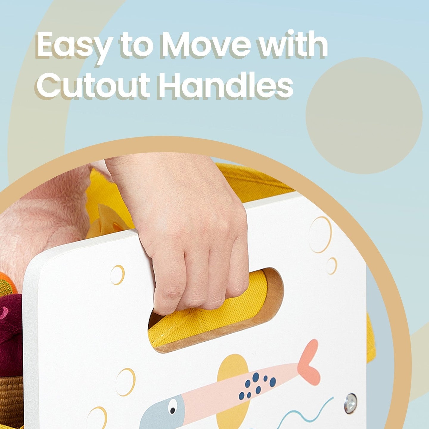 Kids' Toy Organiser - 12 Boxes - MDF - Easy for Kids to Access