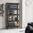 5-Tier Storage Shelving Unit - Metal - Brown and Black - Adjustable Shelves