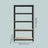 5-Tier Shelving Units Set of 2 - Power-Coated Steel Frame and MDF - Black
