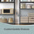 5-Tier Shelving Units Set of 2 - Power-Coated Steel Frame and MDF - Black
