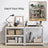 5-Tier Shelving Unit - Metal - Silver - Adjustable Shelves