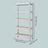 5-Tier Shelving Units Set of 2 - Power-Coated Steel Frame and MDF - Silver