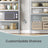 5-Tier Shelving Units Set of 2 - Power-Coated Steel Frame and MDF - Silver