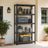 5-Tier Shelving Unit - Steel - Silver - Adjustable