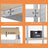 4-Tier Shelving Unit - 520 kg Load Capacity - Steel - Blue