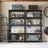 Garage Storage Shelving - Metal - Black - Adjustable 5-Tier Unit
