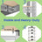 Storage Shelving Unit - Metal - Silver - 5-Tier
