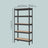 5-Tier Storage Shelves - 30L - Steel Frame - Adjustable Shelves