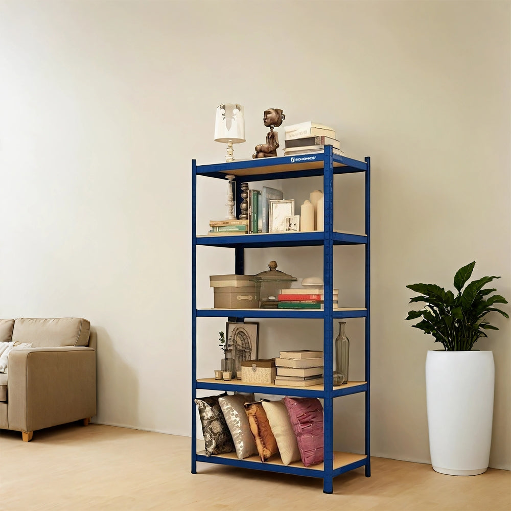 5 Tier Shelving - MDF - Rustic Brown