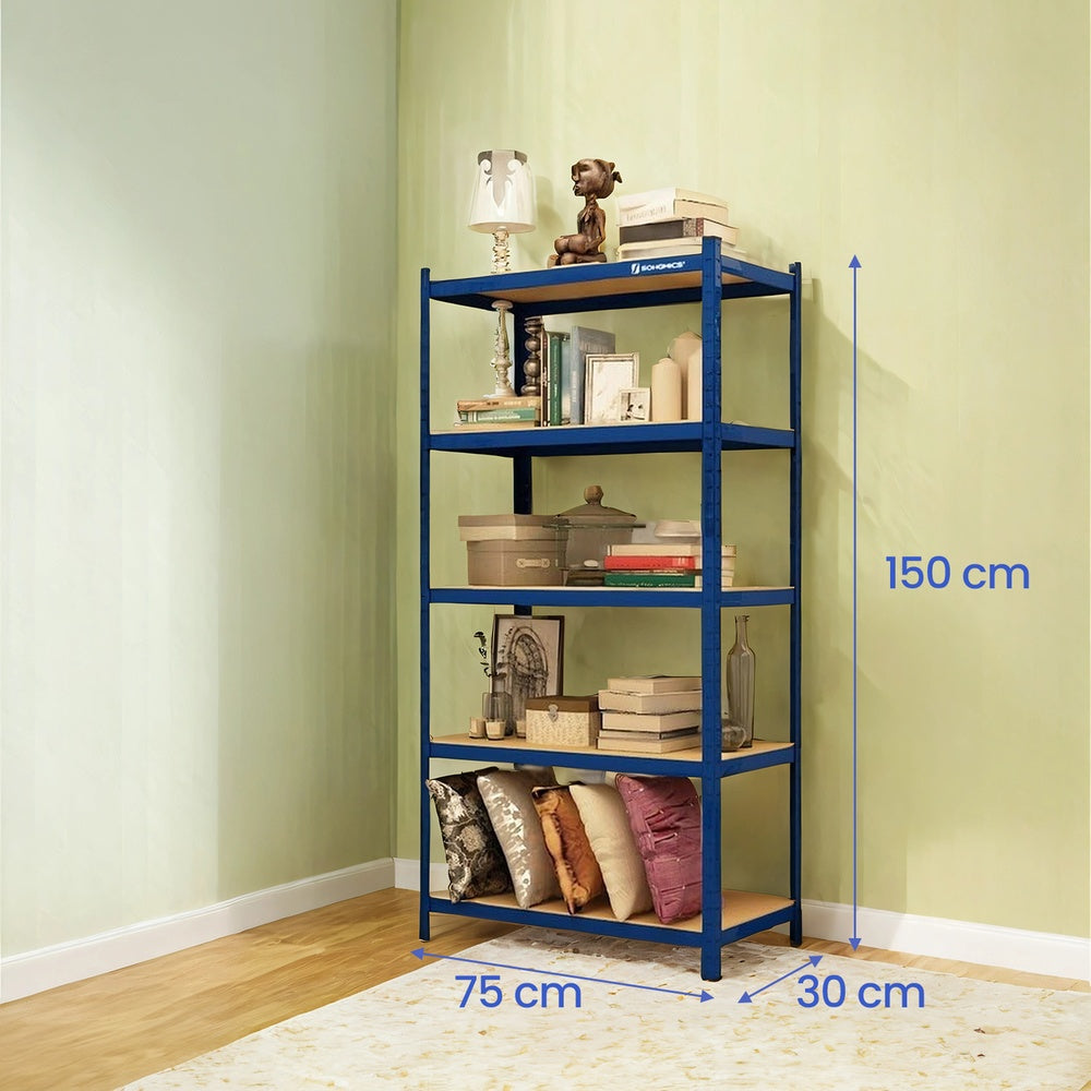 5 Tier Shelving - MDF - Rustic Brown