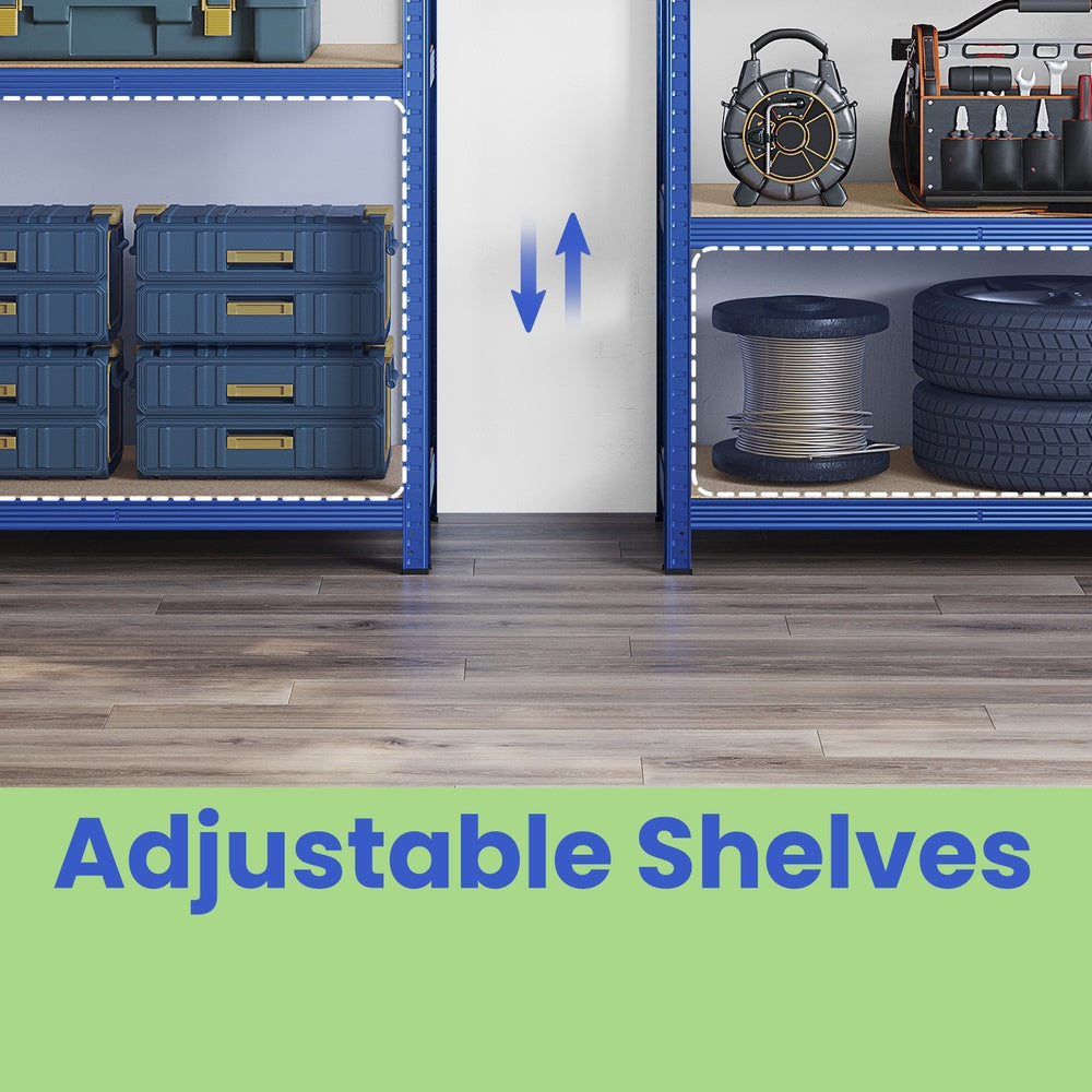 5 Tier Shelving - MDF - Rustic Brown