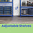 5 Tier Shelving - MDF - Rustic Brown