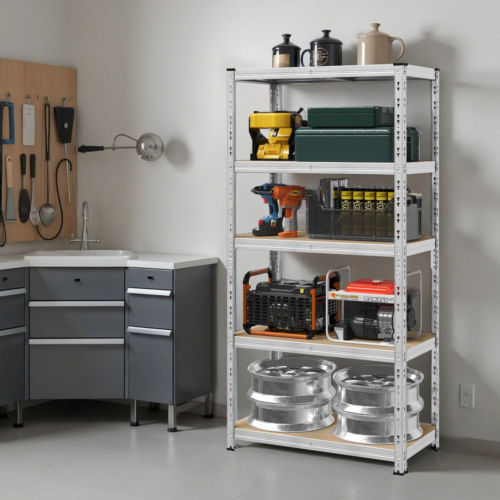 Heavy-Duty Adjustable Shelving Unit - 875L - Steel - Adjustable Shelves