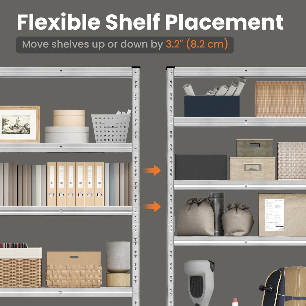 Heavy-Duty Adjustable Shelving Unit - 875L - Steel - Adjustable Shelves