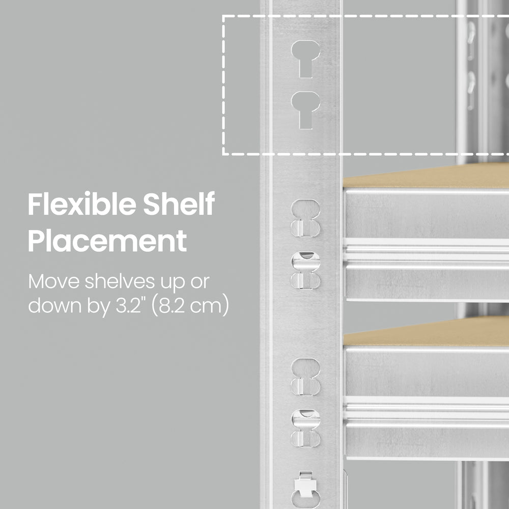 Garage Storage Rack - 875kg - Steel - Adjustable Shelves