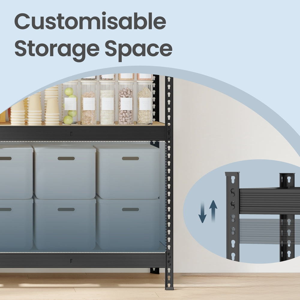 Heavy-Duty Storage Rack - 2000L - Steel - Adjustable Shelves