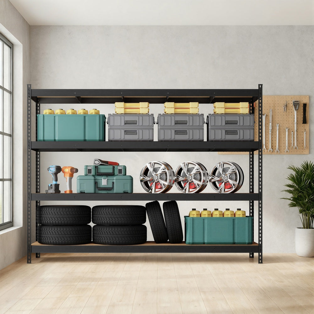 Heavy-Duty Storage Rack - 200L - Steel - 4-Tier