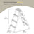 4-Step Ladder - Aluminium - Silver - Lightweight and Folding with Non-Slip Steps