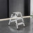 Ladder, 3 Step Aluminium Ladder - Aluminium Alloy and Plastic - Silver + Black Plastic Parts