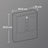 Wall Mounted Mailbox - Metal - Ink Black - With Lock