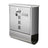 Wall Mailbox - Stainless - Silver - with Lock and Newspaper Holder