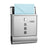 Wall Mailbox - Stainless - Silver - with Lock and Newspaper Holder