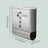 Wall Mailbox - Stainless - Silver - with Lock and Newspaper Holder