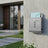 Wall Mailbox - Stainless - Silver - with Lock and Newspaper Holder