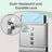 Wall Mailbox - Stainless - Silver - with Lock and Newspaper Holder