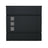 Lockable Wall-Mounted Mailbox - Metal - Black - Includes Newspaper Holder