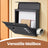 Lockable Wall-Mounted Mailbox - Metal - Black - Includes Newspaper Holder