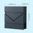 Lockable Wall-Mounted Mailbox - Metal - Anthracite Grey - Includes Newspaper Holder