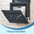 Lockable Wall-Mounted Mailbox - Metal - Anthracite Grey - Includes Newspaper Holder