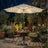 Outdoor Patio Umbrella - 3m - Polyester - Solar LED Lights